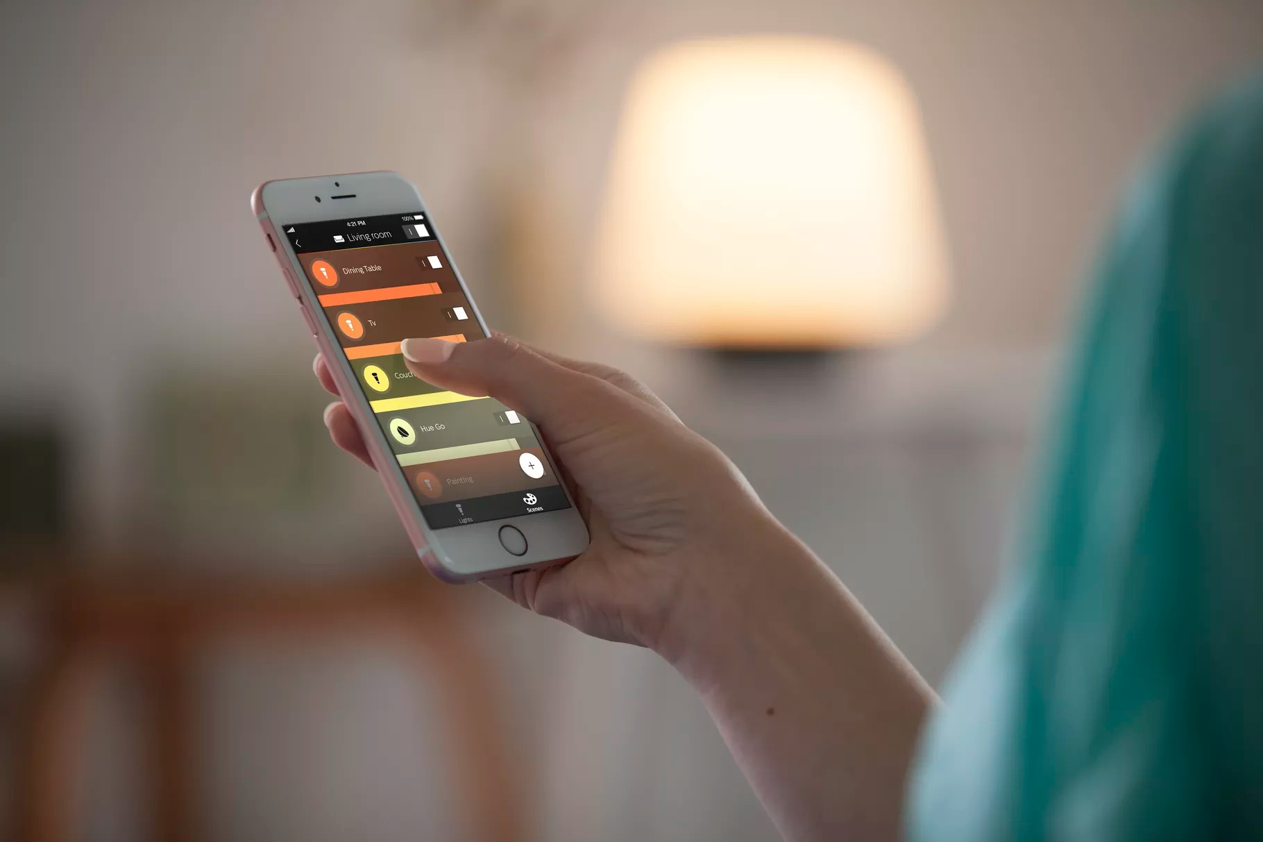 Philips Hue app lights overview