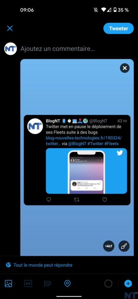 Comment envoyer les Fleets, ces tweets éphémères sur Twitter ? 54 Twitte Fleets 1