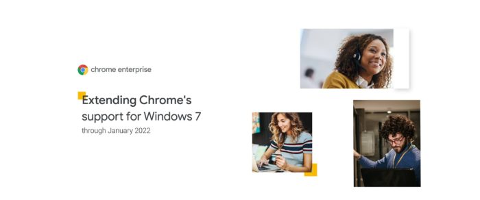 Google prolonge la prise en charge de Chrome sur Windows 7 jusqu’en janvier 2022