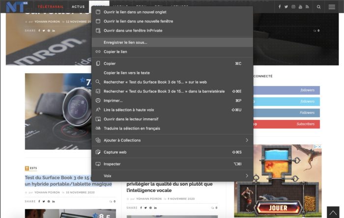 Microsoft Edge permet de créer un lien vers du texte d’une page Web