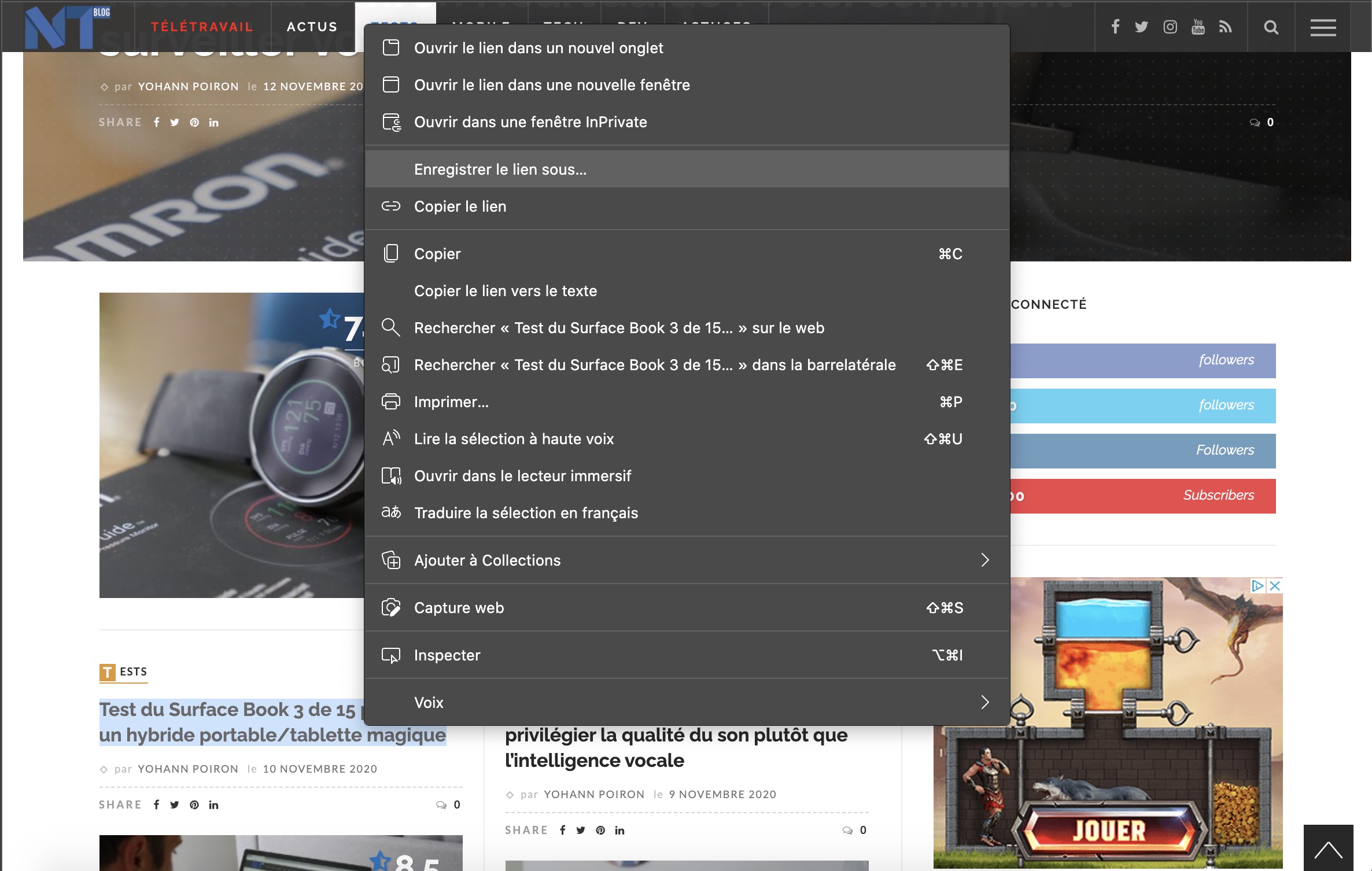 microsoft edge permet creer lien vers