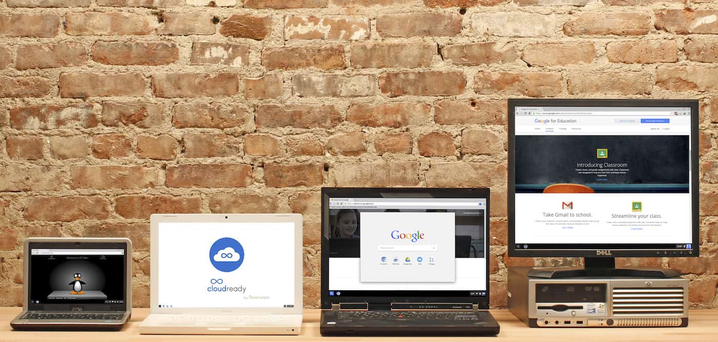 CloudReady Machines Neverware Chromebook gratuit vieil ordinateur