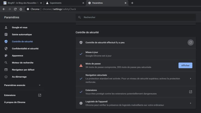 Chrome va vous avertir si vos mots de passe sont considérés comme « faibles »