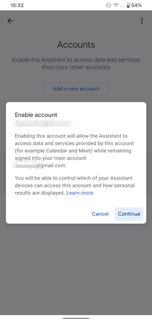 google assistant other accounts 2