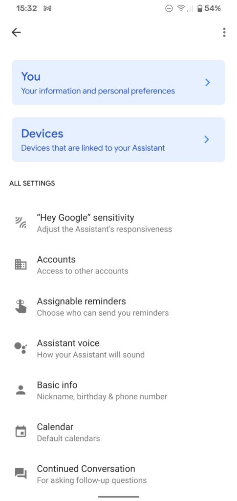 google assistant other accounts