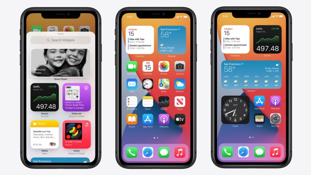 iphone widgets ios14