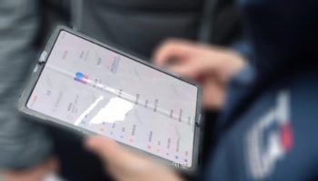 1610794617 Another prototype of a foldable Xiaomi smartphone lit up in