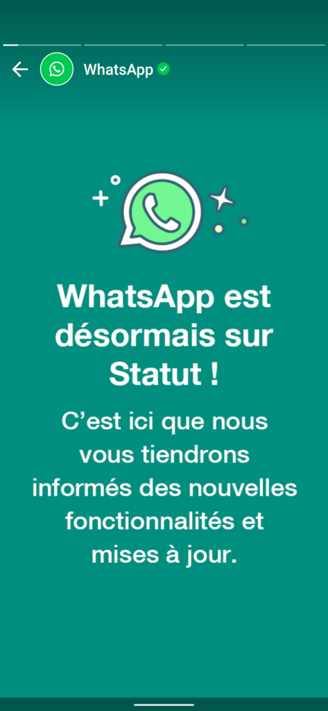 WhatsApp utilise les Statut pour rassurer les utilisateurs sur le respect de la vie privée 51 Screenshot 20210131 075437