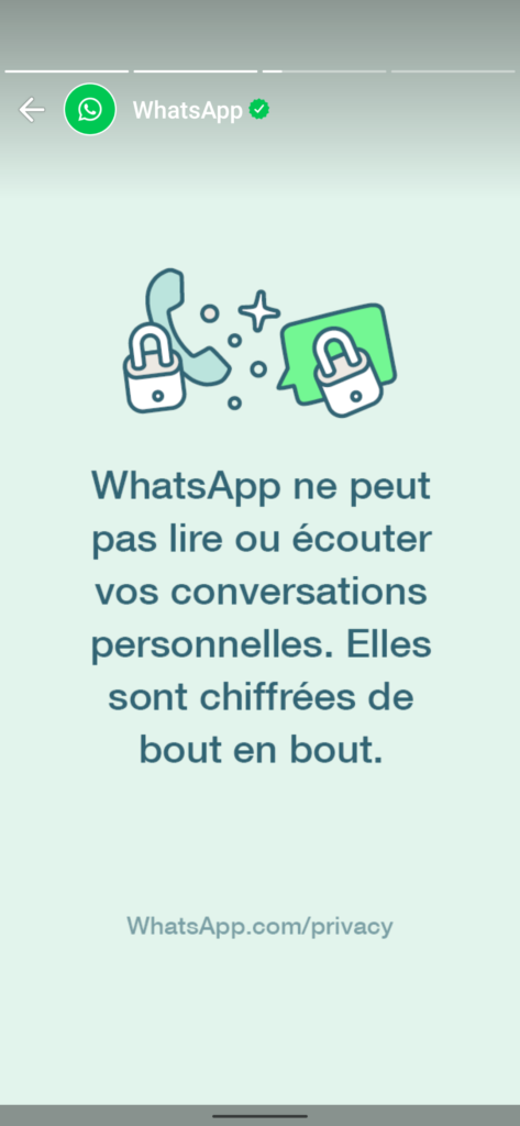 WhatsApp utilise les Statut pour rassurer les utilisateurs sur le respect de la vie privée 53 Screenshot 20210131 075445