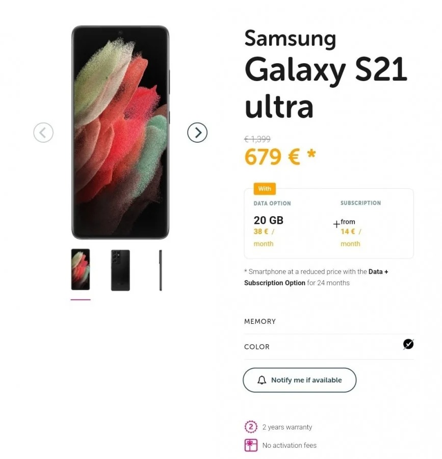 Les prix de la gamme Galaxy S21 confirmés par un opérateur mobile belge 48 galaxy s21 3