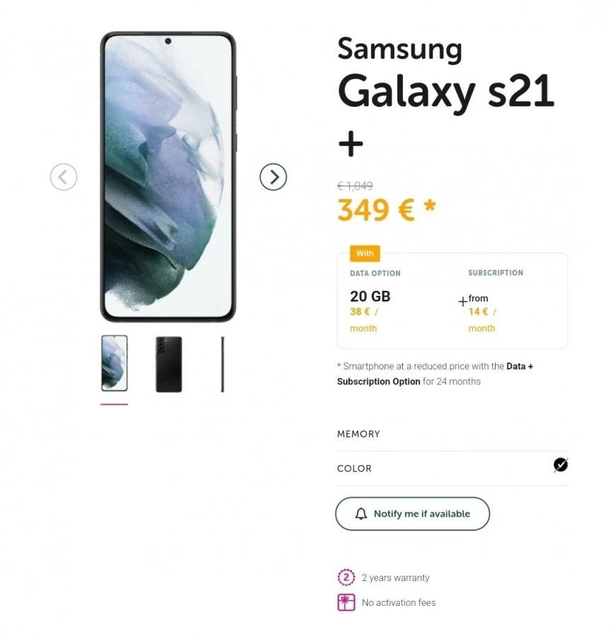 Les prix de la gamme Galaxy S21 confirmés par un opérateur mobile belge 47 galaxy s21