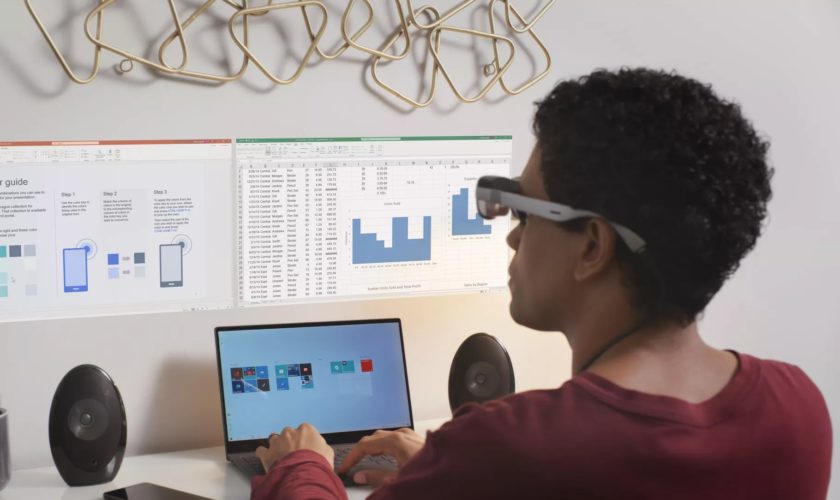 Qualcomm dévoile des lunettes de réalité augmentée qui affichent des écrans virtuels sur vos murs 79 Lifestyle Virtual Monitors XR1 A