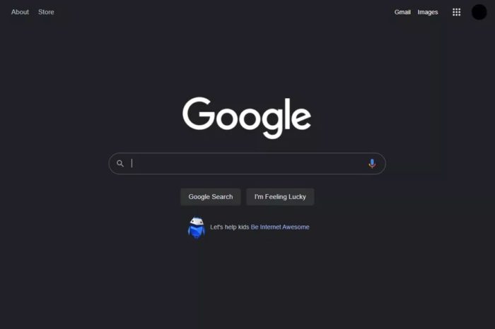 Google Recherche passe en mode sombre pour certains utilisateurs
