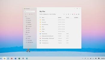 fluent design windows 10 concept