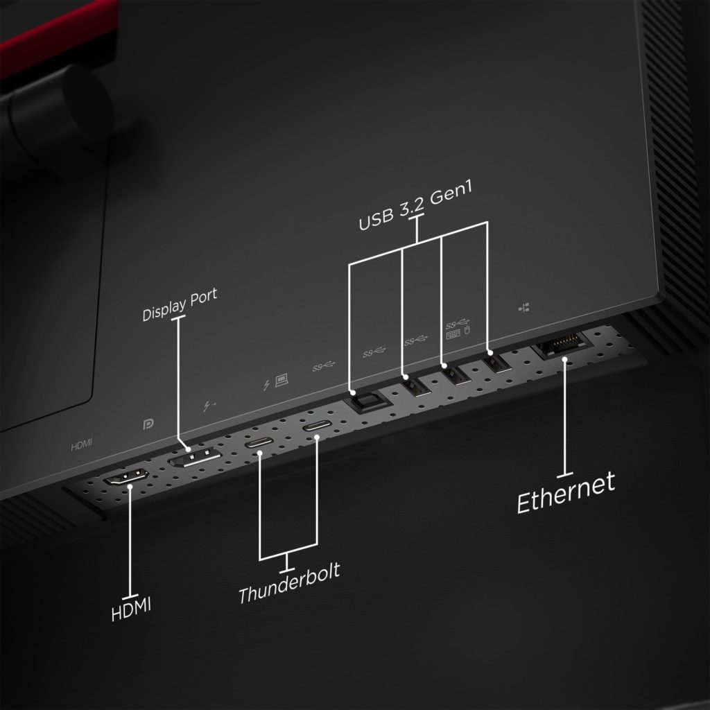 Lenovo lance le ThinkVision P40w, le premier moniteur Thunderbolt 4 au monde 58 lenovo thinkvision p40w closeup 1