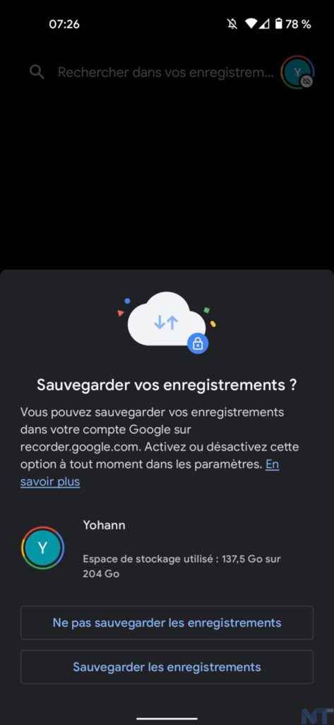 Google Enregistreur 2
