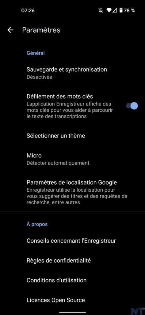 Google Enregistreur 4