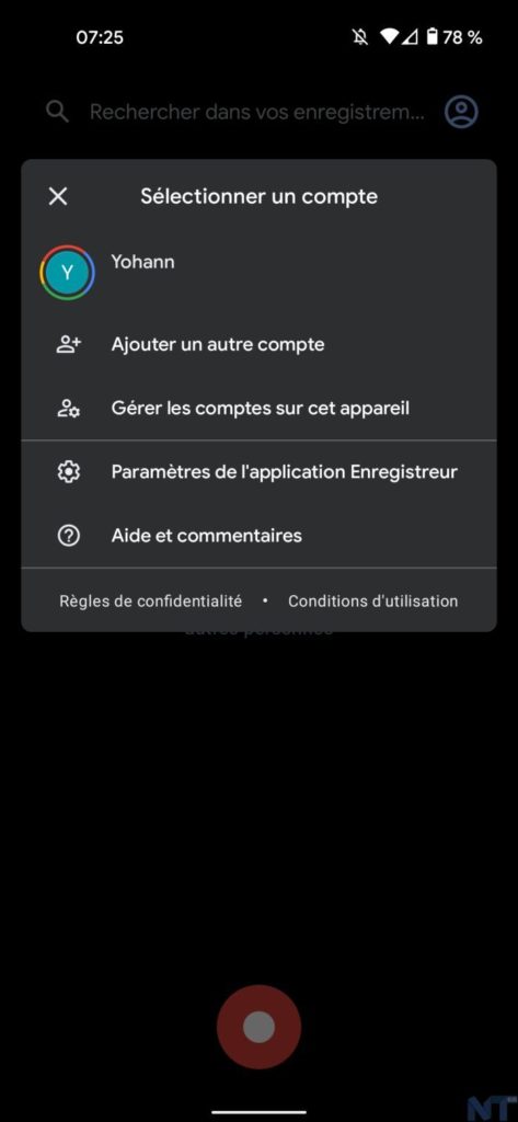 Google Enregistreur 5