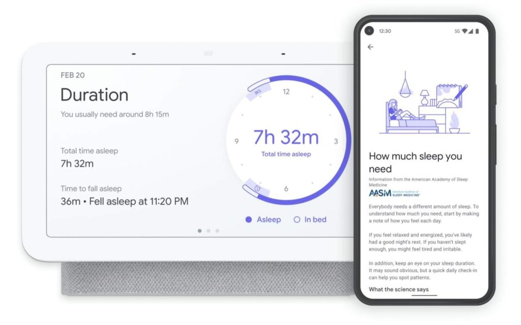 Le Google Nest Hub 2 avec le suivi du sommeil est disponible en précommande à 100 € 59 Nest Hub and Google Fit AASM