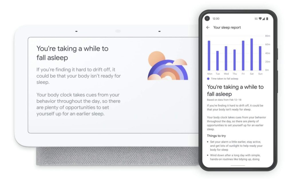 Le Google Nest Hub 2 avec le suivi du sommeil est disponible en précommande à 100 € 58 Nest Hub and Google Fit Coaching