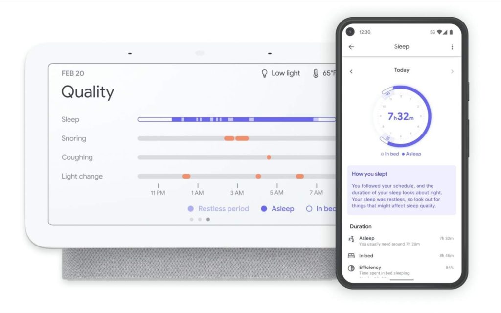 Le Google Nest Hub 2 avec le suivi du sommeil est disponible en précommande à 100 € 57 Nest Hub and Google Fit Details