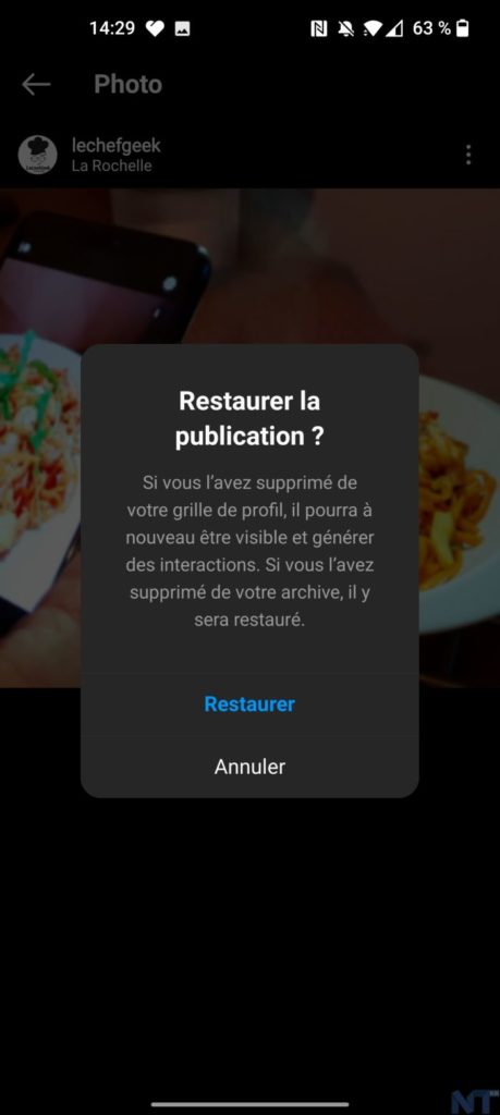 Comment restaurer des publications supprimés sur Instagram ? 51 Screenshot 20210331 142942 resultat
