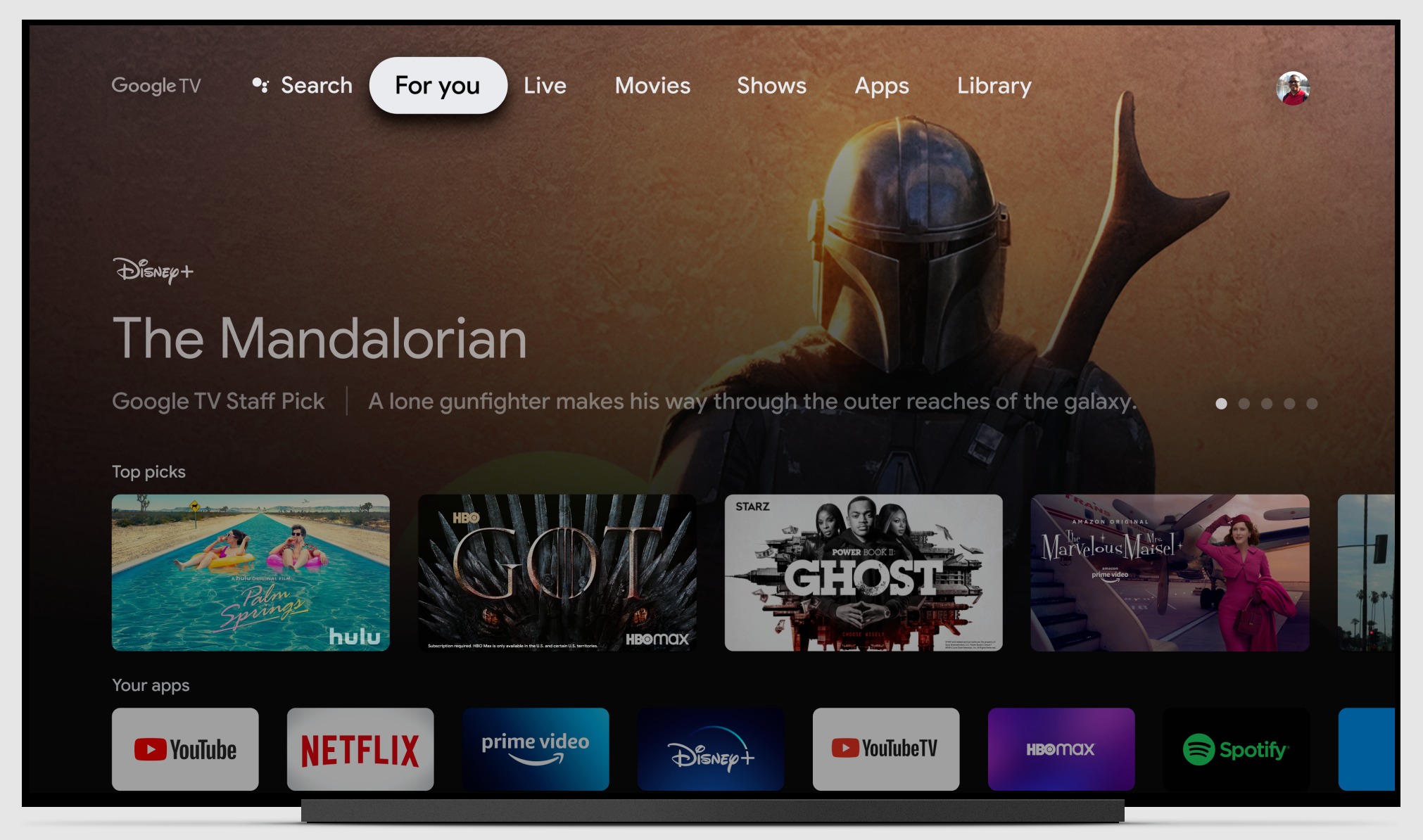 google tv for you tab