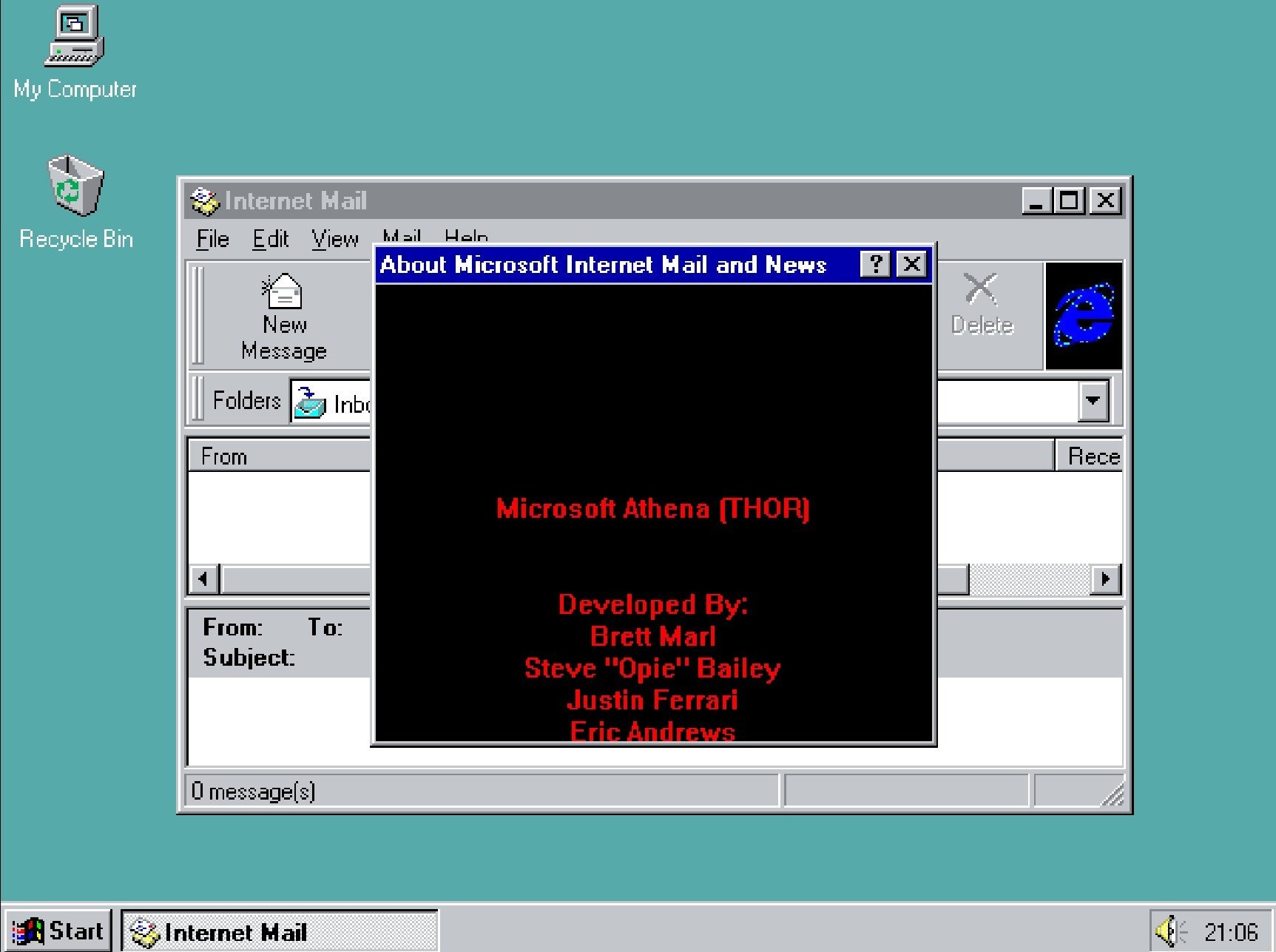 passionne windows trouve easter egg dans windows 95