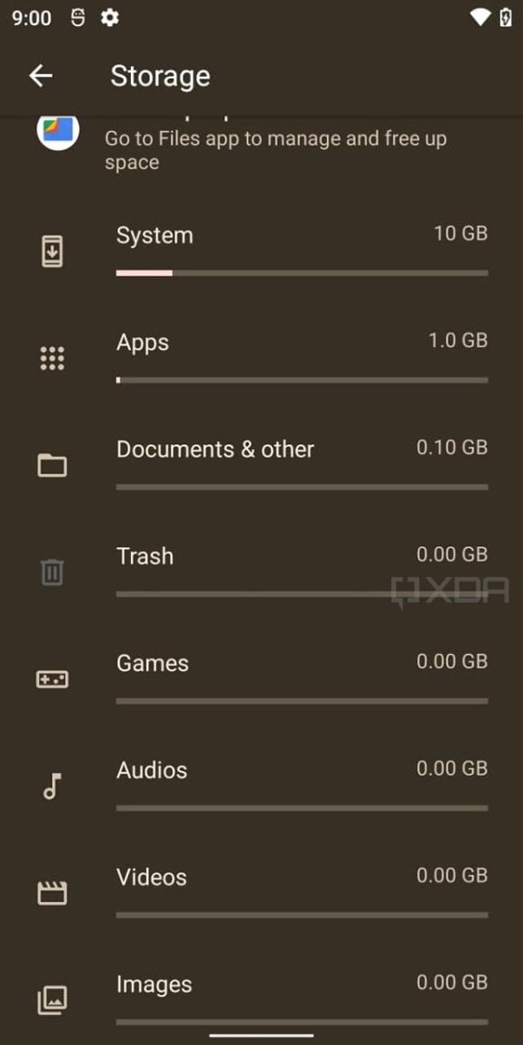 Android 12 Trash Storage 1