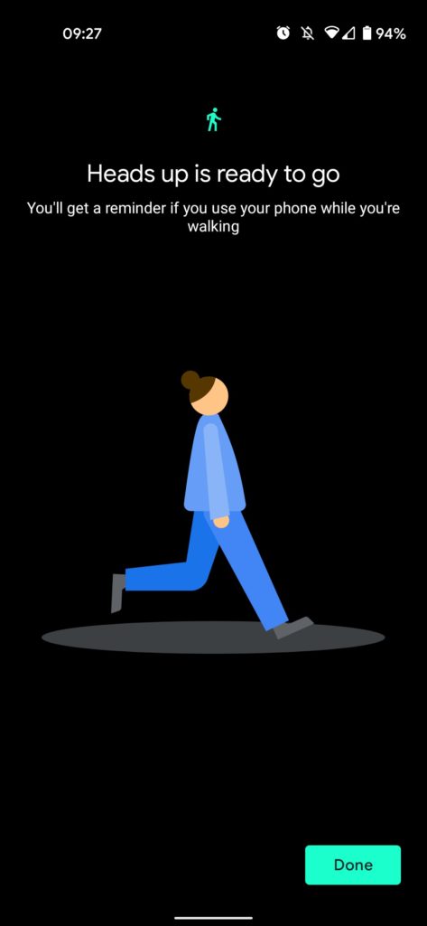 Google va vous alerter lorsque vous marchez en utilisant votre smartphone 53 Digital Wellbeing Heads Up mode 3