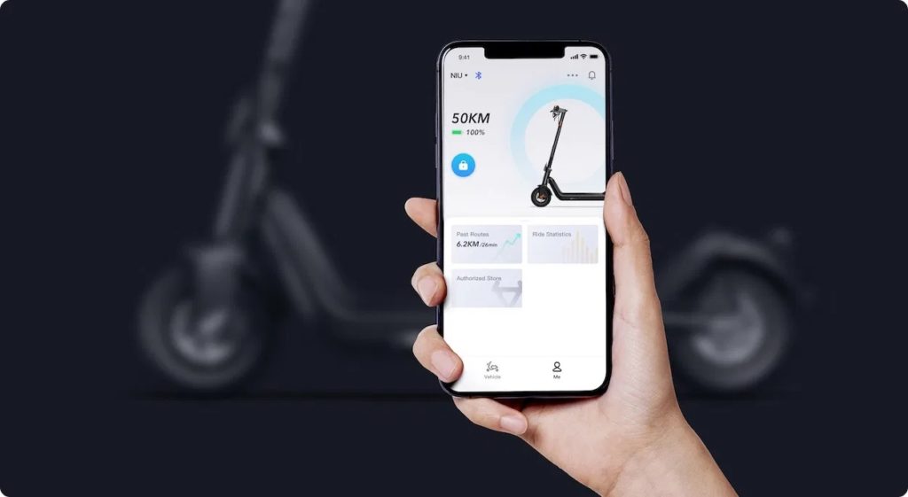 NIU annonce sa première trottinette électrique à partir de 599 € 43 NIU Kick Scooter Smart App