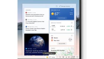 News and interests Windows 10 He