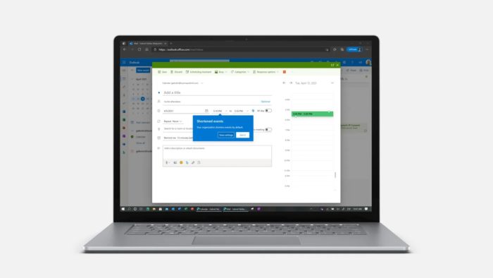 Microsoft Outlook permet désormais de faire une pause entre deux réunions