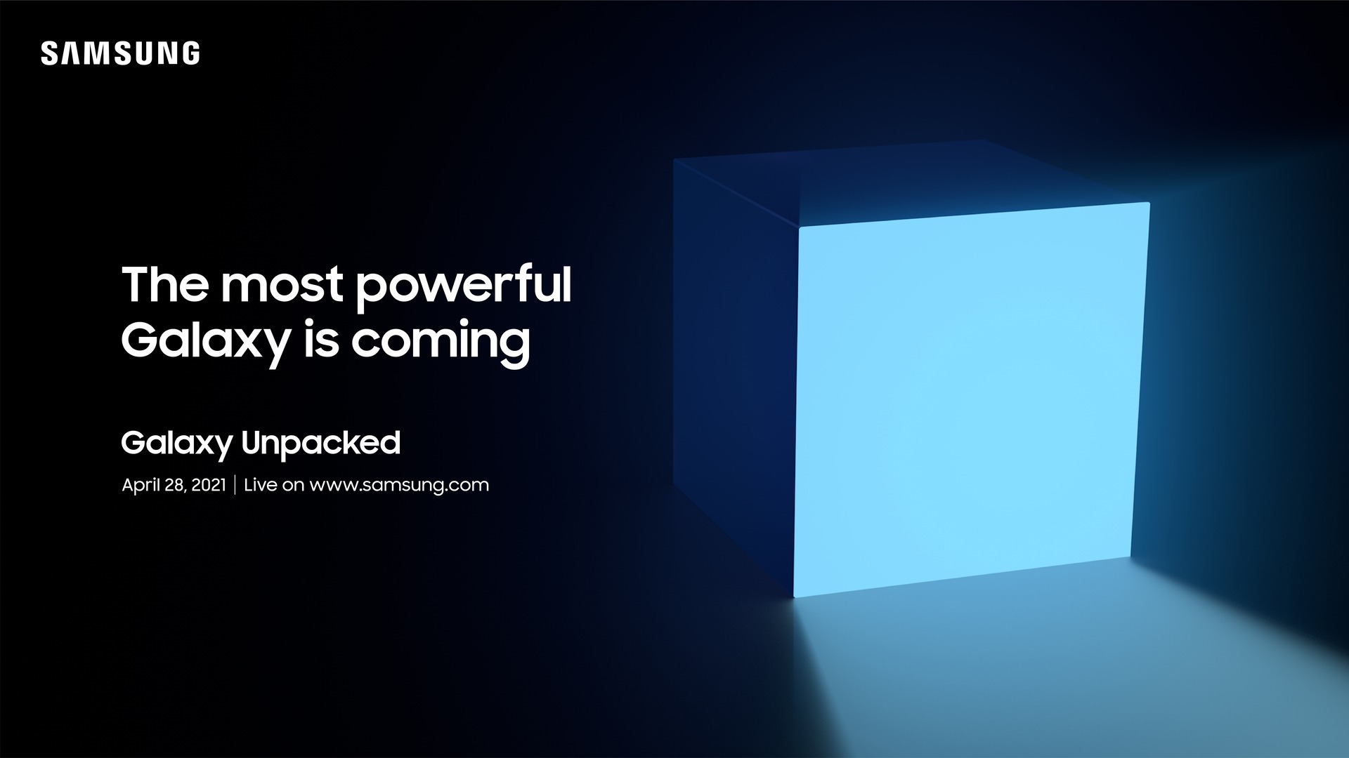 L’invitation au Galaxy Unpacked 2021 du 28 avril annonce le Galaxy le plus puissant