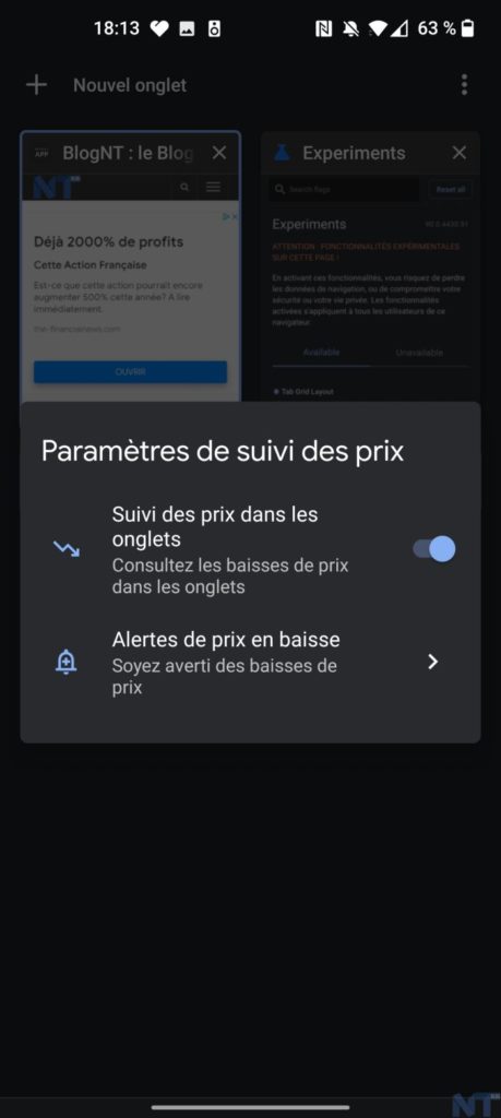 Google Chrome dispose d'un outil de suivi des prix sur Android 49 google chrome dispose outil suivi prix sur android 1