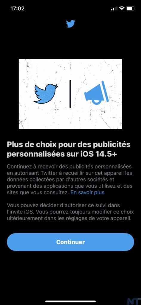 Twitter veut également suivre les utilisateurs d'iPhone, une alerte s'affiche 46 IMG 0105 resultat