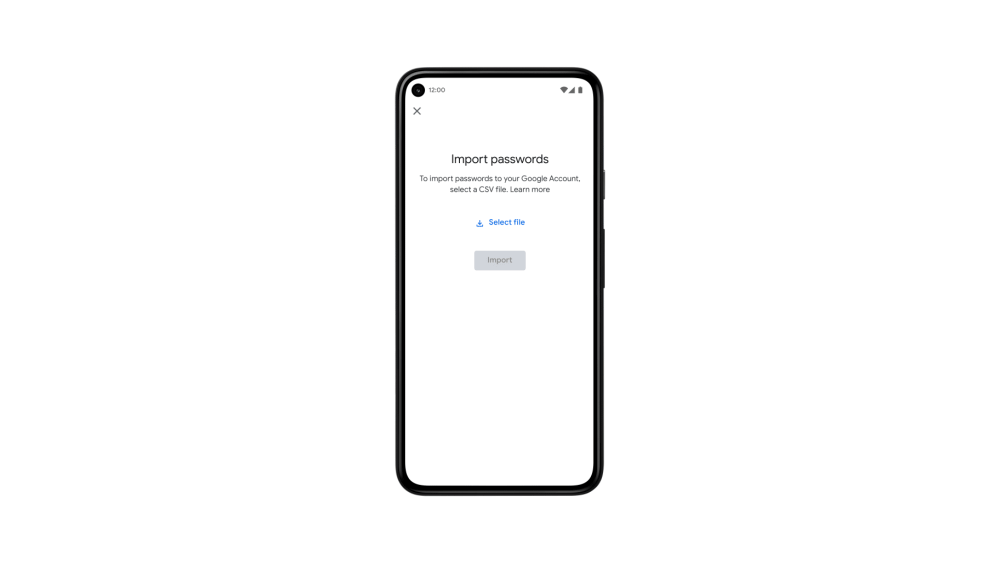 IO 2021 : Google annonce de nouvelles fonctionnalités de confidentialité 50 Import passwords InLine v2