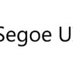 Segoe UI Font