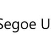 Segoe UI Font