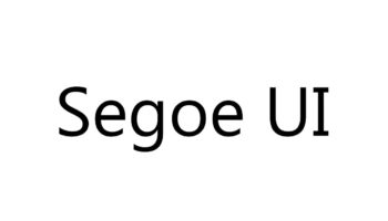 Segoe UI Font