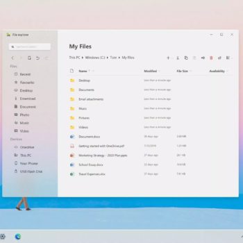 fluent design windows 10 concept