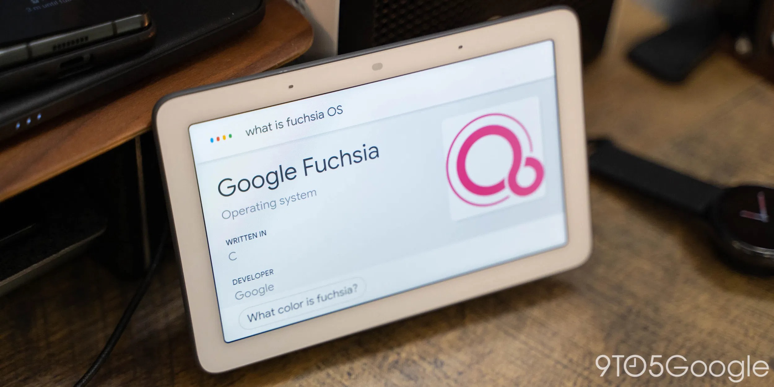 google nest hub fuchsia os