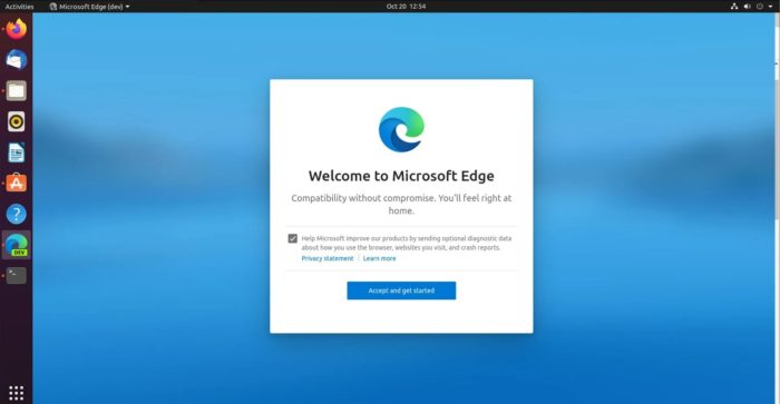 Microsoft publie la version bêta de Edge pour Linux