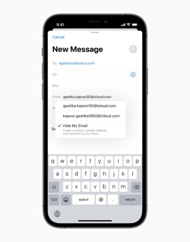Apple iPhone12Pro mail new messa