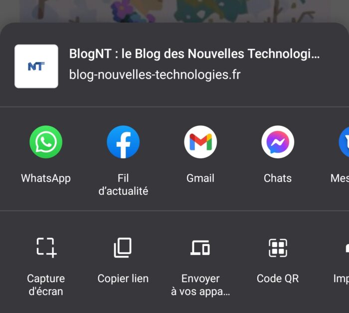 Chrome pour Android dispose d’un nouvel outil intégré de capture d’écran