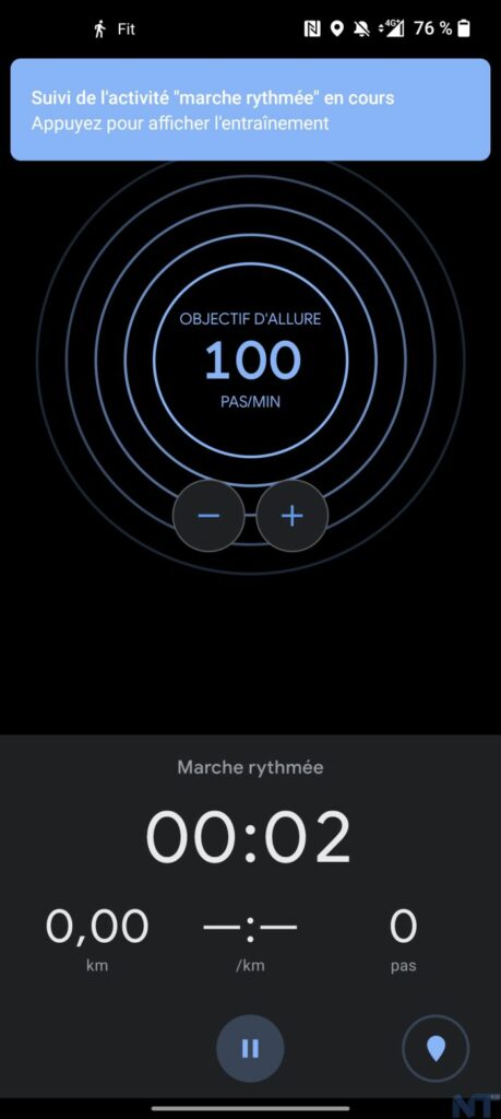 Google Fit sur Android déploie un nouveau mode d’activité « Marche rythmée » 55 Screenshot 20210605 160521 resultat