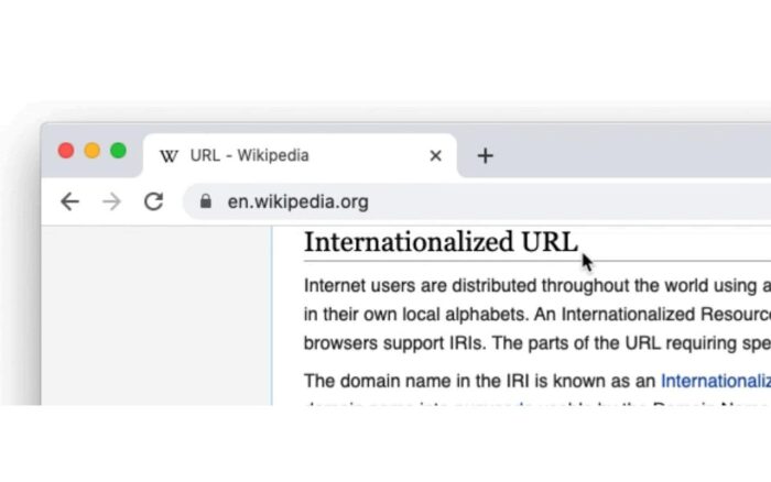 Chrome ne tentera plus de masquer l’adresse complète des sites Web