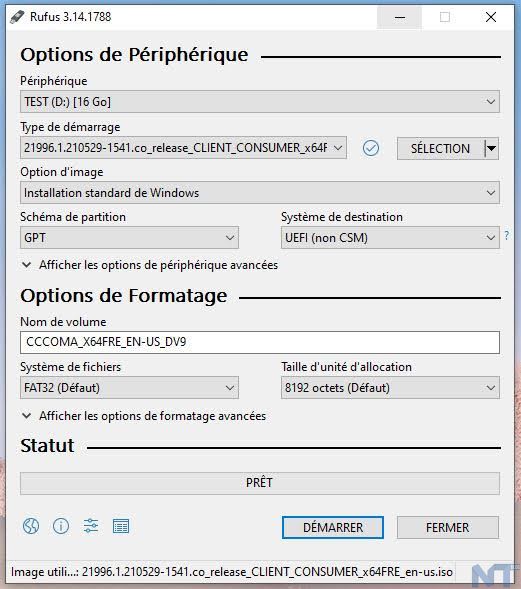 Comment télécharger et installer Windows 11 (non officielle) dès maintenant ? 57 rufus 1 resultat