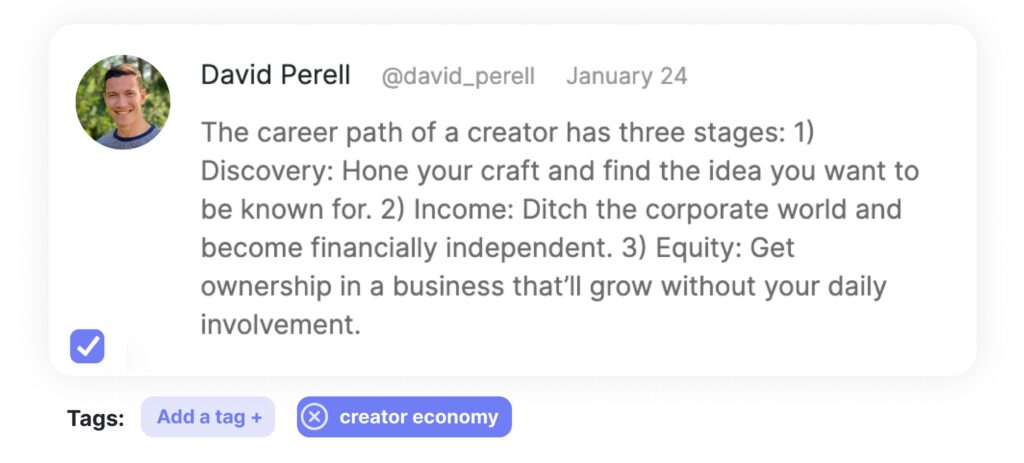 Dewey, une extension Chrome qui vous aide à mieux organiser vos signets sur Twitter 48 tweet