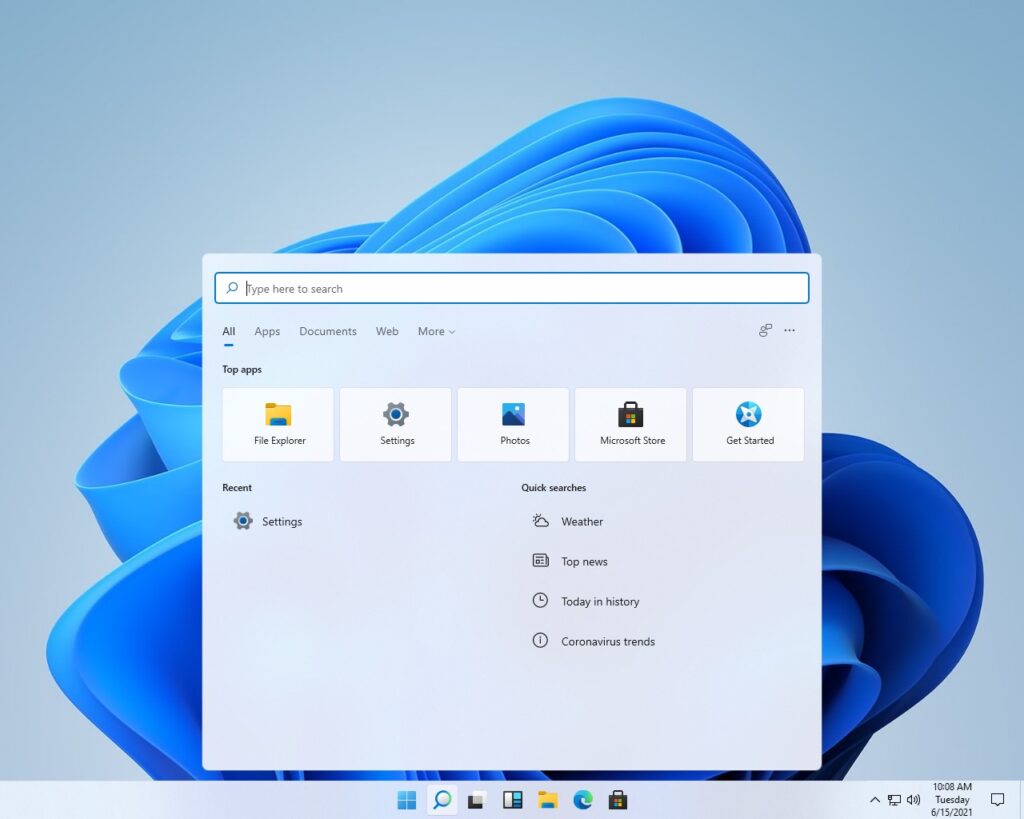Windows 11 : une nouvelle interface utilisateur et un nouveau menu Démarrer
